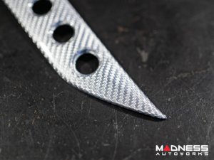 Maserati GranTurismo Interior Trim - Carbon Fiber - Audio System Button Trim - White Candy